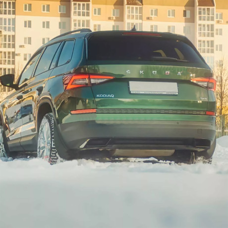 Имитация насадок глушителя под покраску для Skoda Kodiaq (2016-н.в.) купить недорого с доставкой в Пенза