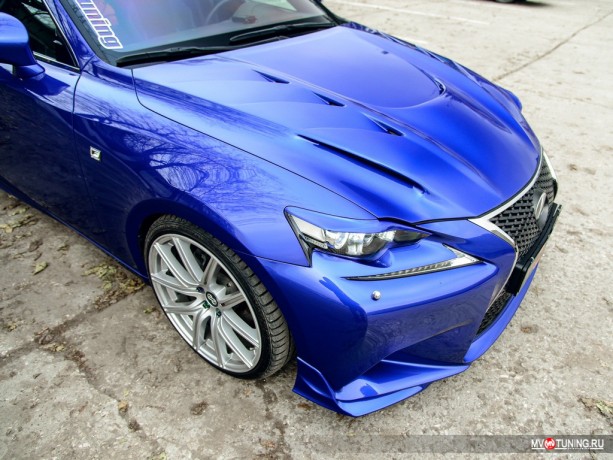 Клыки (накладки) переднего бампера "F-Sport" для Lexus IS III (2013-2016) купить недорого с доставкой в Пенза