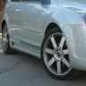 Накладки на пороги "Sport" для Ford Focus 2 (хэтчбэк) 3-5D (2004-2011) купить недорого с доставкой в Пенза