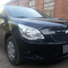 Защита радиатора "Standart" Chevrolet Cobalt (2013-н.в.) низ, чёрная купить недорого с доставкой в Пенза