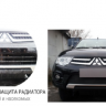 Защита радиатора "Standart" Chevrolet Epica (2006-2013) чёрная купить недорого с доставкой в Пенза