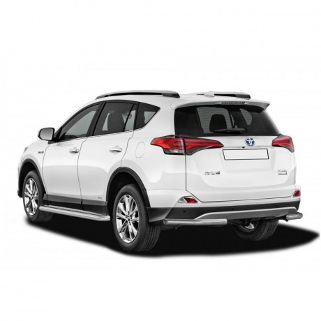 Защита заднего бампера «Уголки» (d51) для Toyota RAV4 рестайлинг, (2015-н.в.)(Окрашенное) купить недорого с доставкой в Пенза