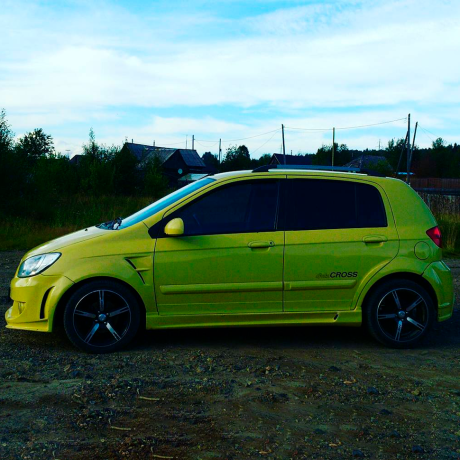 Пластиковые крылья с жабрами для Hyundai Getz рестайлинг (2004-2007 г.в.) купить недорого с доставкой в Пенза