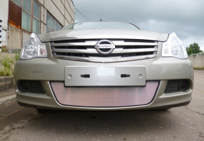 Защита радиатора "Standart" Nissan Almera хром купить недорого с доставкой в Пенза