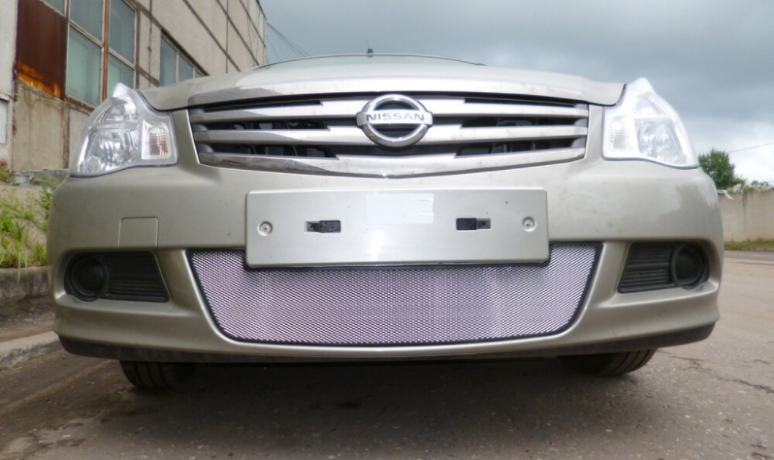 Защита радиатора "Standart" Nissan Almera хром купить недорого с доставкой в Пенза