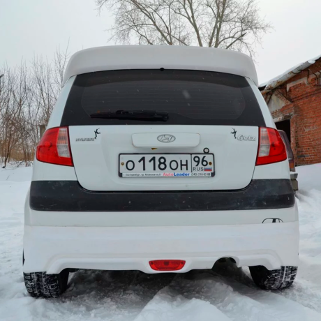 Накладка на задний бампер "Mugen style" для Hyundai Getz рестайлинг (2004-2007 г.в.) купить недорого с доставкой в Пенза