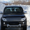 Накладка (юбка) переднего бампера "Broomer Design" (Без ДХЛ) для Mitsubishi Pajero IV (2006-2015) купить недорого с доставкой в Пенза