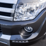 Накладка (юбка) переднего бампера "Broomer Design" (Без ДХЛ) для Mitsubishi Pajero IV (2006-2015) купить недорого с доставкой в Пенза