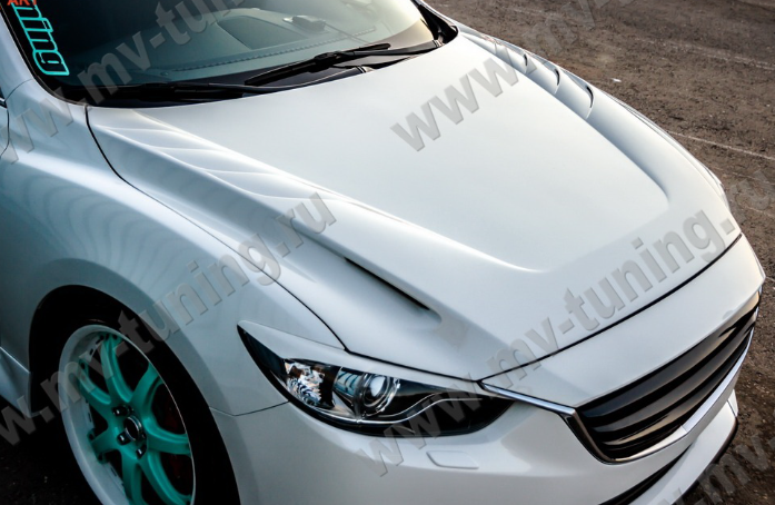 Капот "SkyActivSport" var №1 (с глухими жабрами) для Mazda 6 (2013-н.в.) купить недорого с доставкой в Пенза