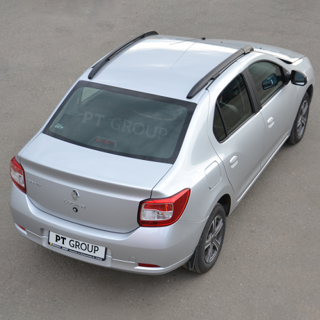 Рейлинги (Черный Муар) "Комфорт" RENAULT Logan (2014-н.в.) купить недорого с доставкой в Пенза