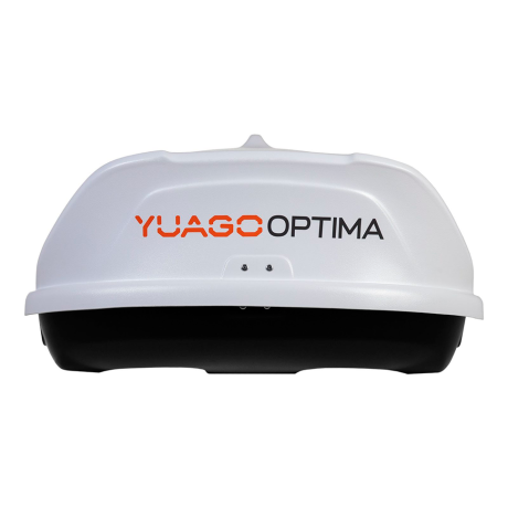 Автобокс YUAGO OPTIMA (тиснение) (EuroLock), белый, 390л купить недорого с доставкой в Пенза