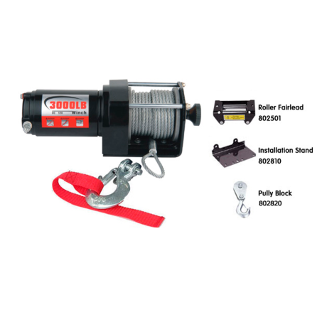 Лебедка для квадроцикла "Master Winch" PM3000, электрическая, 12В купить недорого с доставкой в Пенза