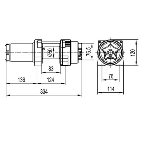 Лебедка для квадроцикла "Master Winch" Х2500, электрическая, 12В купить недорого с доставкой в Пенза