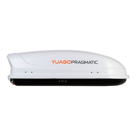 Автобокс YUAGO Pragmatic (тиснение) (EuroLock), белый, 410 л купить недорого с доставкой в Пенза