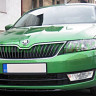 Спойлер переднего бампера (текстурный пластик) для Skoda Rapid (2012-н.в.) купить недорого с доставкой в Пенза
