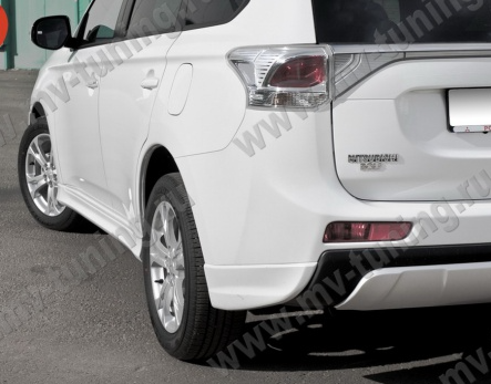 Диффузор заднего бампера "Broomer Design" для Mitsubishi Outlander (3rd generation)(2012-2014) купить недорого с доставкой в Пенза