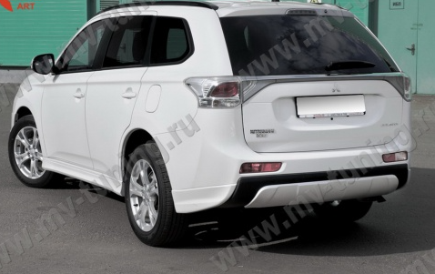 Диффузор заднего бампера "Broomer Design" для Mitsubishi Outlander (3rd generation)(2012-2014) купить недорого с доставкой в Пенза