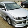Накладка (юбка) переднего бампера "EVO" (Для бампера EVO) для Mitsubishi Lancer IX (2003-2009) купить недорого с доставкой в Пенза