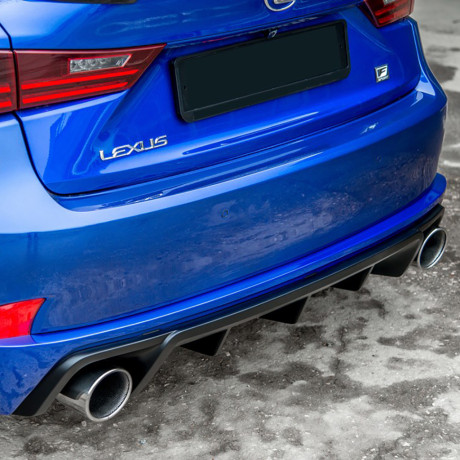Диффузор заднего бампера №1 (с килями) для Lexus IS III (с 2013-2022) купить недорого с доставкой в Пенза