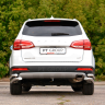 Защита заднего бампера двойная угловая d63/51мм (НПС) HAVAL H6 (2014-н.в.) купить недорого с доставкой в Пенза