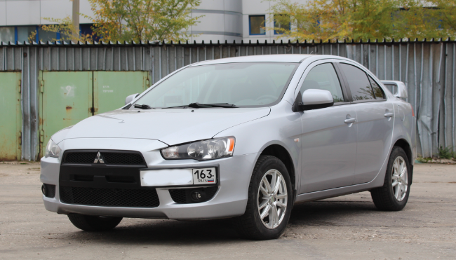 Рамка под номер на передний бампер для Mitsubishi Lancer X (2007-2016) купить недорого с доставкой в Пенза