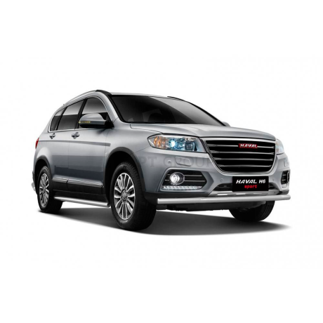 Защита порогов прямая d63мм (НПС) HAVAL H6 (2014-н.в.) купить недорого с доставкой в Пенза