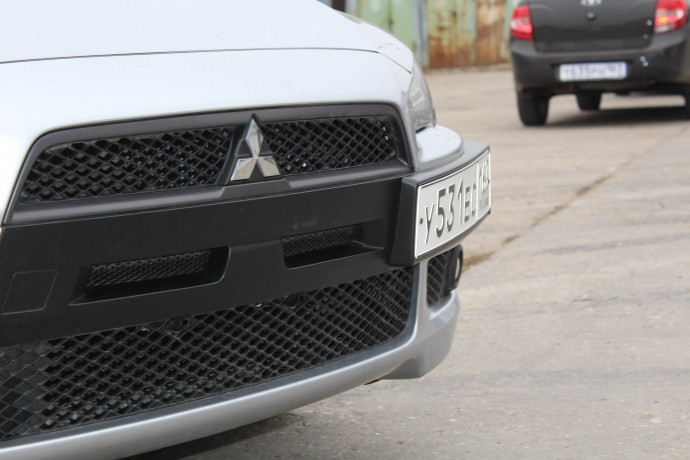 Воздуховоды радиатора в передний бампер (Цельные) var №2 для Mitsubishi Lancer X (2007-2010) купить недорого с доставкой в Пенза
