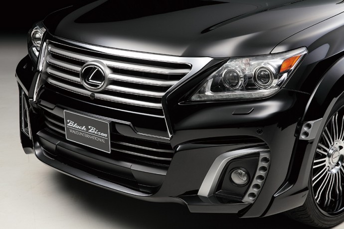 Вставки металлические в бампер передний "Wald Black Bison" для Lexus LX 570 (J200, 2013-2016) купить недорого с доставкой в Пенза