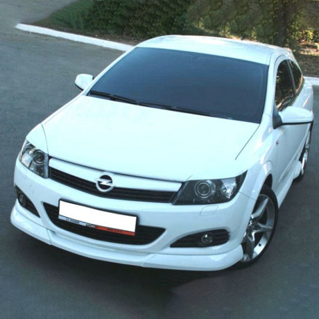 Накладка (юбка) переднего бампера "GT" для Opel Astra H (3D, 5D) купить недорого с доставкой в Пенза
