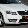 Вставки переднего бампера в стиле "RS" для Skoda Octavia III A7 (2013-2016) купить недорого с доставкой в Пенза