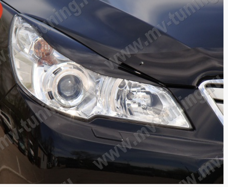 Накладки на фары (реснички) для Subaru Outback (4th generation)/Legacy (5th generation)(2009-2014) купить недорого с доставкой в Пенза