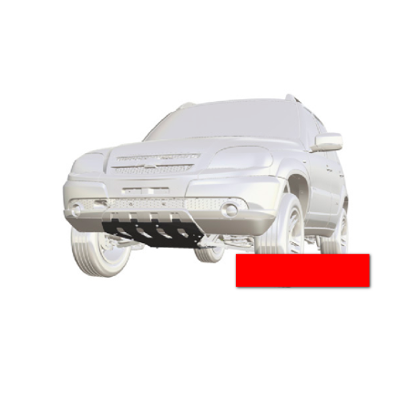 Защита двигателя и переднего редуктора для Chevrolet Niv@ SE (Сталь 3 мм), окраска стандарт купить недорого с доставкой в Пенза