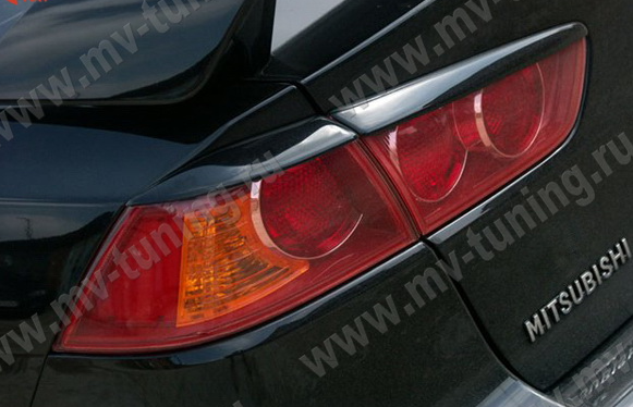 Накладки на задние фонари для Mitsubishi Lancer X (2007-2016) купить недорого с доставкой в Пенза