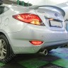 Диффузор заднего бампера var №3 (двойной выхлоп) для Hyundai Solaris (2010-2013) купить недорого с доставкой в Пенза