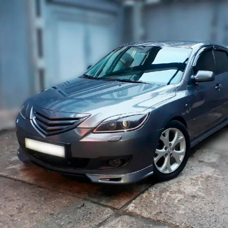 Накладки (клыки) на передний бампер для Mazda 3, хэтчбэк (2003-2009), глянец купить недорого с доставкой в Пенза