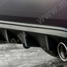 Диффузор заднего бампера с килями для Honda Accord VIII (2008-2013) купить недорого с доставкой в Пенза