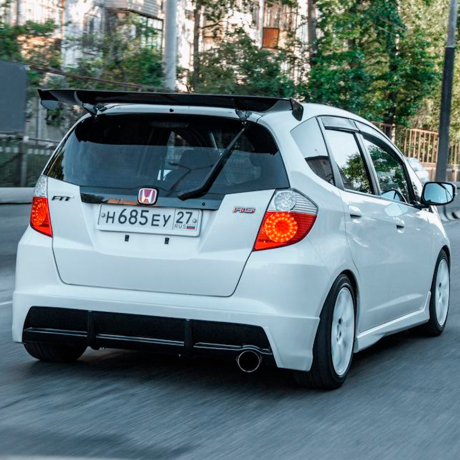 Накладка на задний бампер "Axis" для Honda Fit GE дорестайлинг (2007-2011 г.в.) купить недорого с доставкой в Пенза