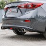 Диффузор заднего бампера var №2 (с килями) для Mazda 3 (2013-н.в.) купить недорого с доставкой в Пенза