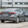 Диффузор заднего бампера var №2 (с килями) для Mazda 3 (2013-н.в.) купить недорого с доставкой в Пенза