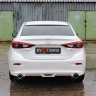 Диффузор заднего бампера var №2 (с килями) для Mazda 3 (2013-н.в.) купить недорого с доставкой в Пенза